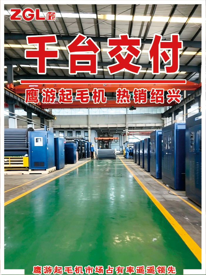 千臺交付 鷹游起毛機(jī) 熱銷紹興